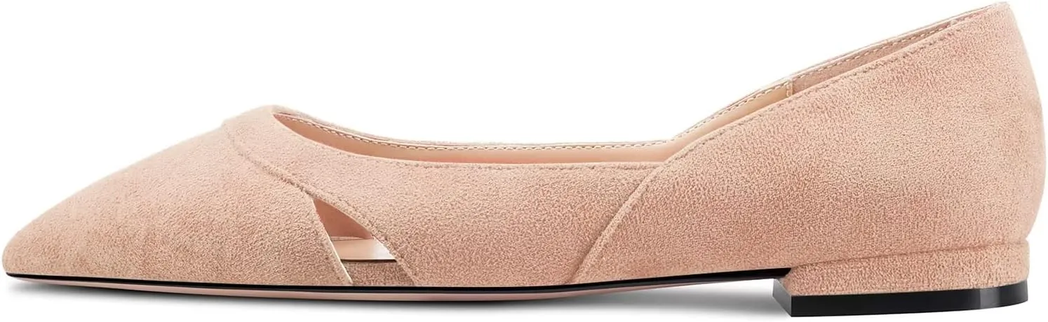 Castamere Women Low Heel Pointed Toe Slip-on Pumps Wedding Classic 0.4 Inches Heels