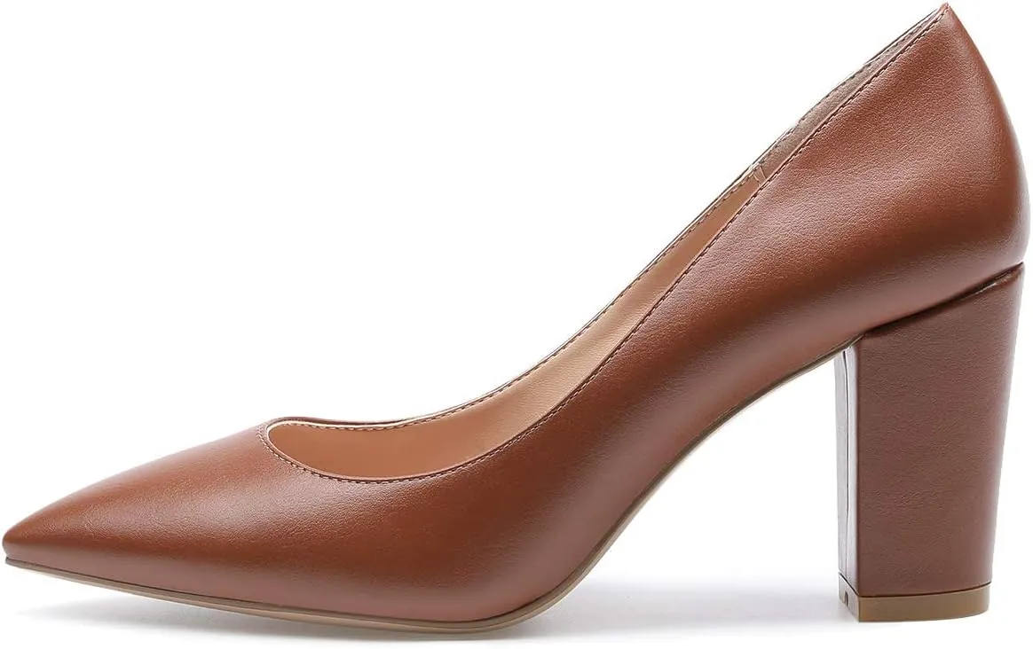 Castamere Womens High Heel Pointed Toe Slip-on Pumps 8CM