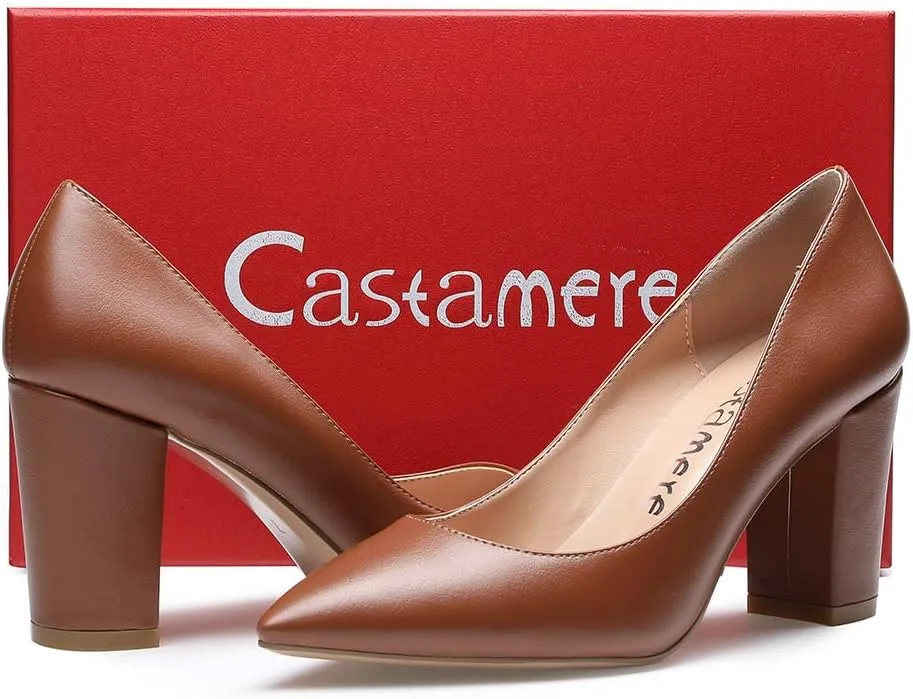 Castamere Womens High Heel Pointed Toe Slip-on Pumps 8CM