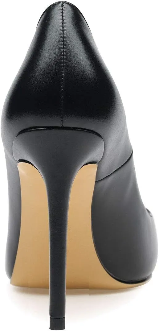 Castamere Womens High Heels Round Toe Slip-On Pumps Stilettos 10CM