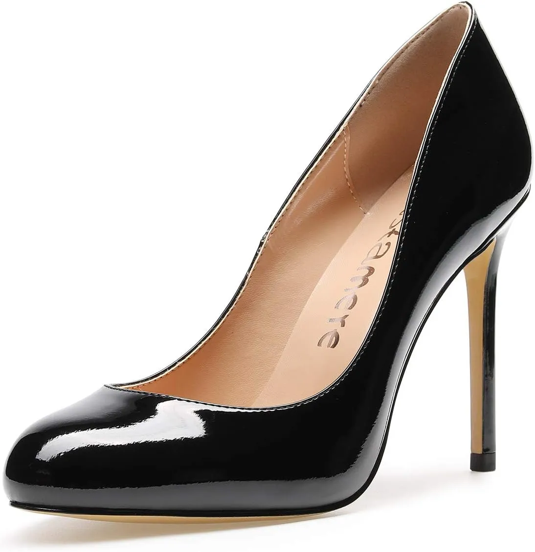 Castamere Womens High Heels Round Toe Slip-On Pumps Stilettos 10CM