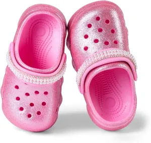 Casual Bright-Colored Clogs for Kid's, Toddlers, Girls, Breathable Lightweight Children's Garden Shoes for Beach Pool, Anti Slip Sandals Clogs, Water Shoes Summer Slides