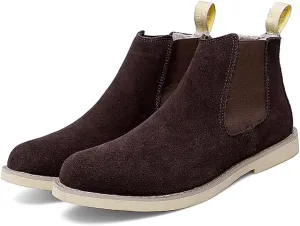 Chelsea Boots Men Suede Leather Casual Chukka Ankle Boots Classic Elastic Dress Ankle Boots for Men Outdoor Fashion Shoes