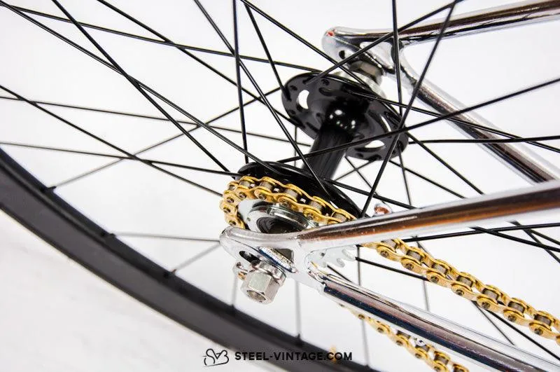 Chromed Steel Singlespeed Vintage Custom Bicycle
