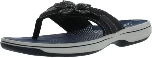 Clarks Unisex BrinkleyFloraH Sneaker, Navy, 0 US Women
