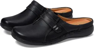 Clarks Unisex Un Loop Ease Sneaker, Black Leat, 0 US Women