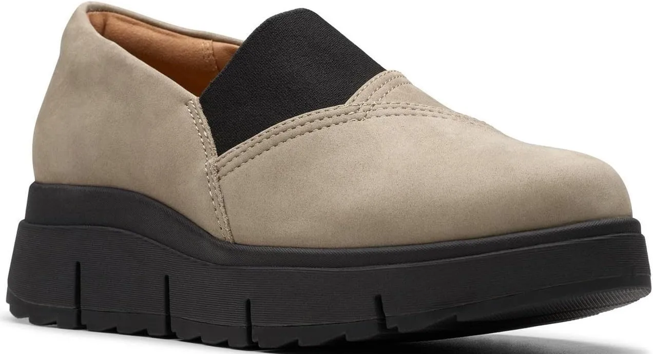 Clarks Women's Loriini West Wedge Heel Slip On Loafer