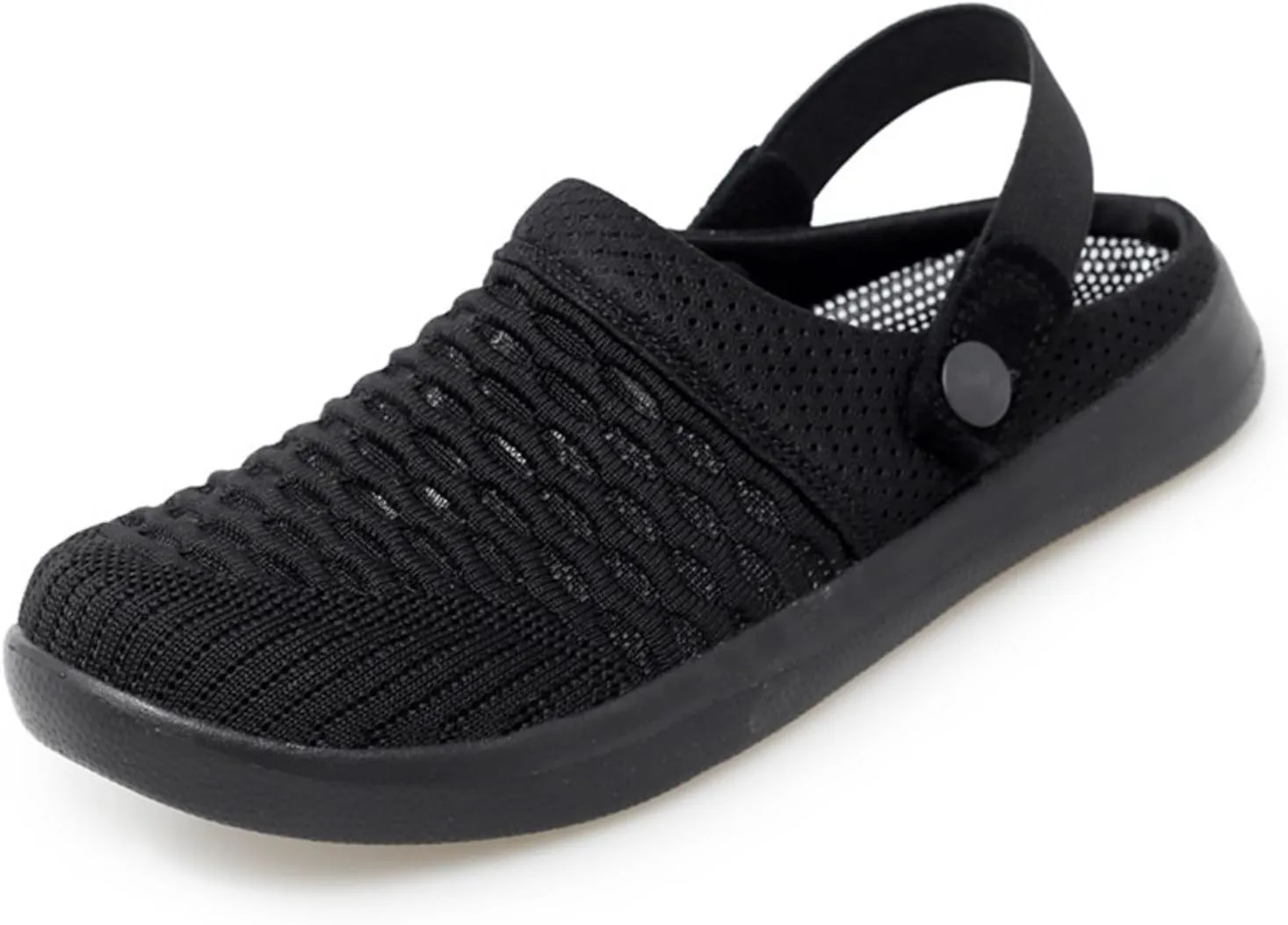 Clogs for Women Summer Casual Slip-on Mesh Mules Shoes Breathable Hollow Out Slippers Comfortable Closed Toe Sandals Fashion Open Back Slip On Shoes Lightweight Walking Slippers