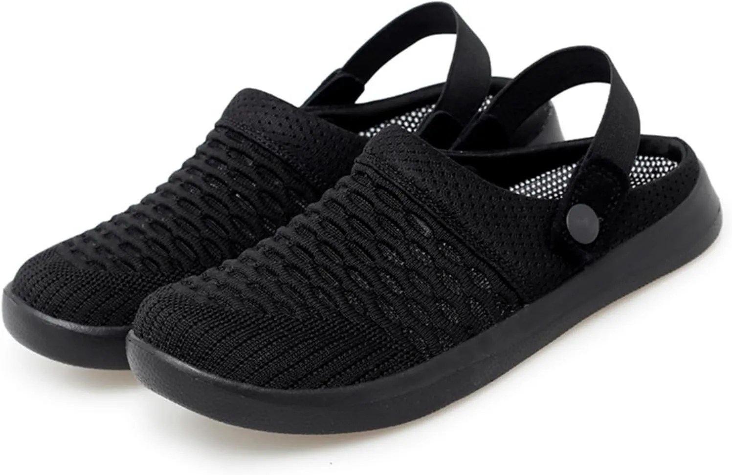 Clogs for Women Summer Casual Slip-on Mesh Mules Shoes Breathable Hollow Out Slippers Comfortable Closed Toe Sandals Fashion Open Back Slip On Shoes Lightweight Walking Slippers