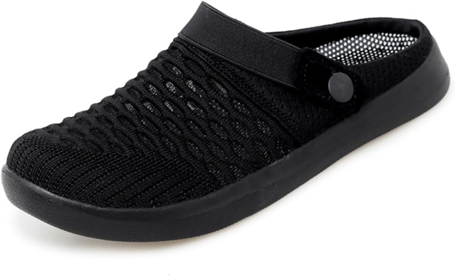 Clogs for Women Summer Casual Slip-on Mesh Mules Shoes Breathable Hollow Out Slippers Comfortable Closed Toe Sandals Fashion Open Back Slip On Shoes Lightweight Walking Slippers