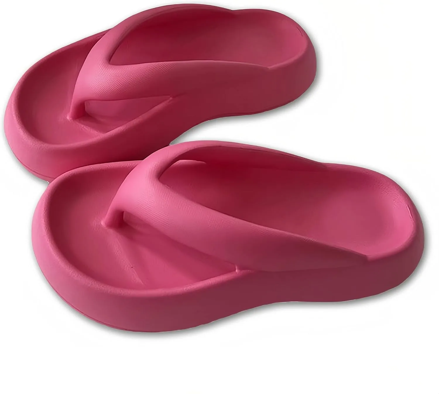 Cloud Comfy Flip Flops for Women Lightweight Thicken Sole Pillow Slippers Cute Cushioned Slippers Soft Foam Non-Slip Shower Bathroom Slides Sandals Cozy EVA Indoor and Outdoor