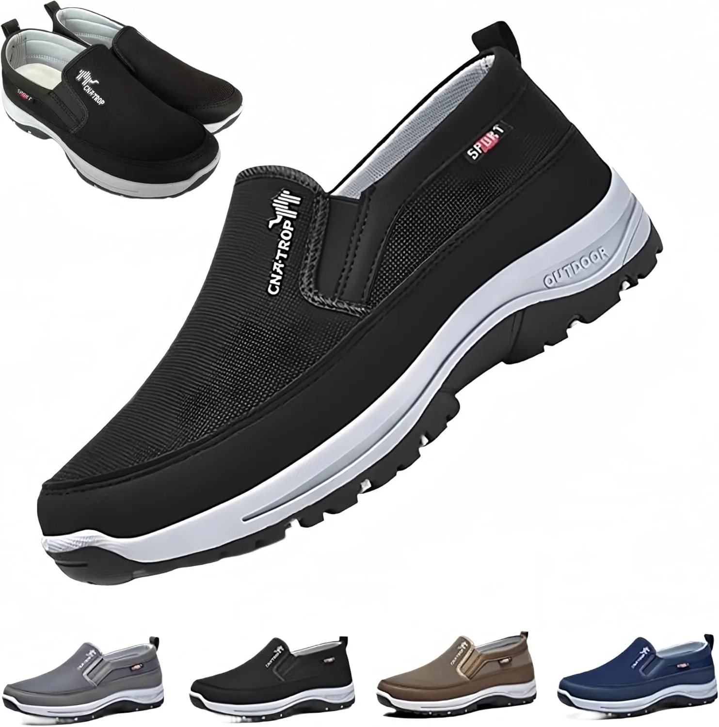 CNA Trop Orthopedic Shoes for Men, Fosterry Mens Slip On Shoes, Zapatos Ortopédicos para Hombre, Sketchers Columbia Shoes Men，Merrell Slip On Shoes for Men, Skechers Slip Ins