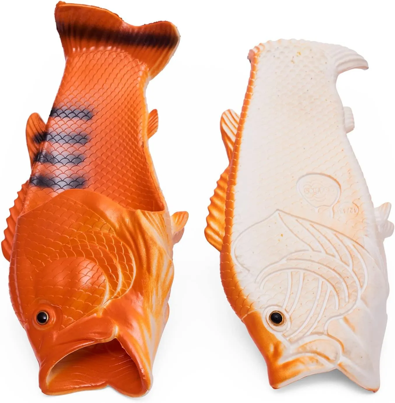 Coddies Fish Flip Flops | The Original Fish Slippers | Funny Gift, Unisex Sandals, Bass Slides, Pool, Beach & Shower Shoes | Men & Women
