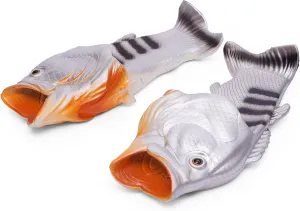 Coddies Fish Flip Flops | The Original Fish Slippers | Funny Gift, Unisex Sandals, Bass Slides, Pool, Beach & Shower Shoes | Men & Women
