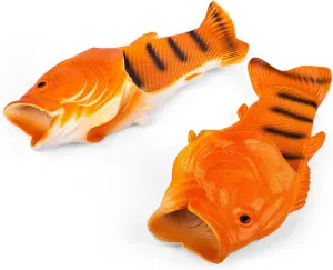 Coddies Fish Flip Flops | The Original Fish Slippers | Funny Gift, Unisex Sandals, Bass Slides, Pool, Beach & Shower Shoes | Men & Women