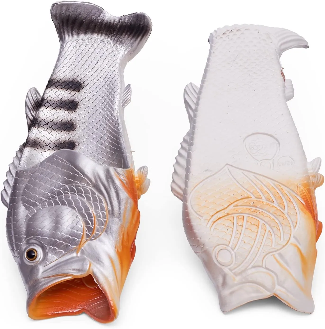 Coddies Fish Flip Flops | The Original Fish Slippers | Funny Gift, Unisex Sandals, Bass Slides, Pool, Beach & Shower Shoes | Men & Women