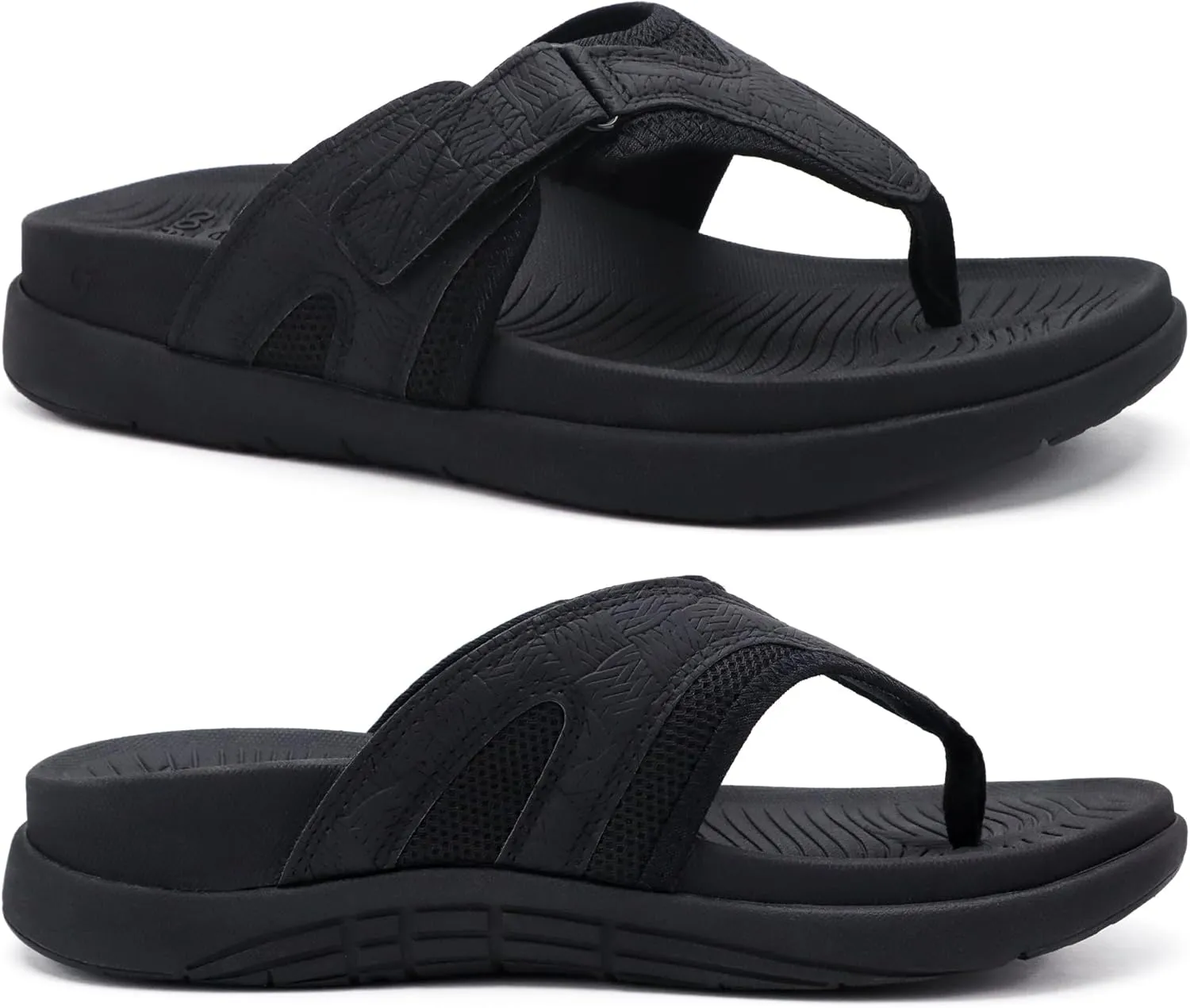 COFACE Flip Flops for Men with Arch Support Comfortable Man Thong Sandals Adjustable Beach Flip-flop Outdoor
