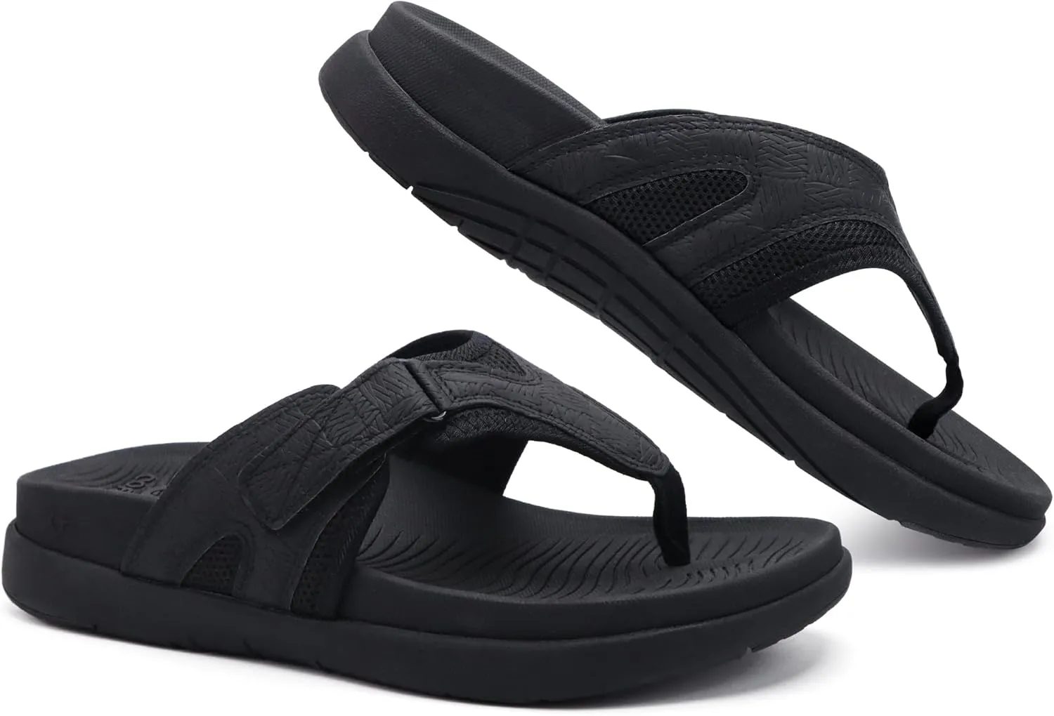 COFACE Flip Flops for Men with Arch Support Comfortable Man Thong Sandals Adjustable Beach Flip-flop Outdoor