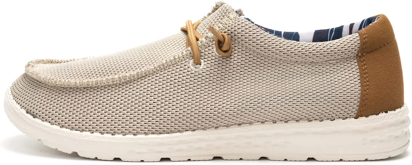 Colgo Men's Slip-On Loafers - Casual, Lightweight, and Stylish Shoes with Comfortable Lace-Up