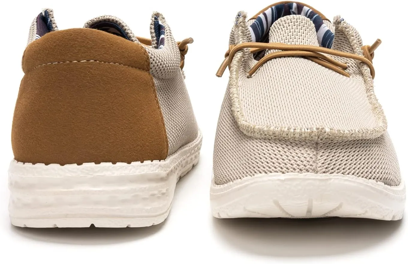 Colgo Men's Slip-On Loafers - Casual, Lightweight, and Stylish Shoes with Comfortable Lace-Up