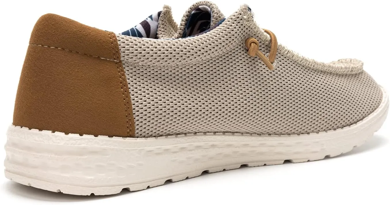 Colgo Men's Slip-On Loafers - Casual, Lightweight, and Stylish Shoes with Comfortable Lace-Up