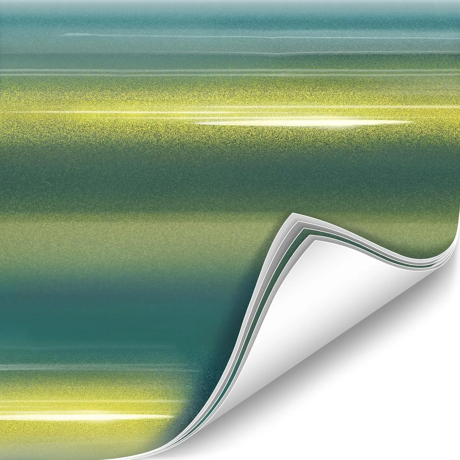 ColorFusion PPF by VViViD, Gloss Flip Thunder Green Dry Apply PPF Vinyl Car Wrap Roll 1ft x 5ft