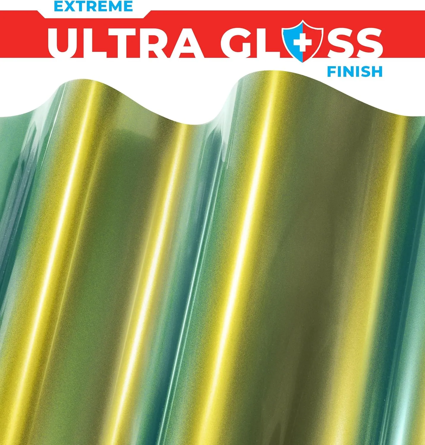 ColorFusion PPF by VViViD, Gloss Flip Thunder Green Dry Apply PPF Vinyl Car Wrap Roll 1ft x 5ft