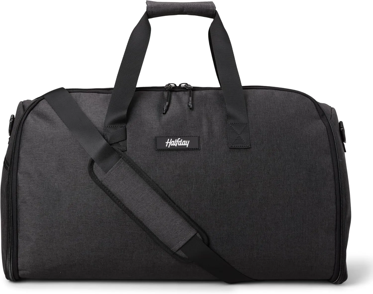 Convertible Garment Duffel Bag 45L – 2-in-1 Carry-On Suit Travel Bag with Wrinkle-Free Hanging Compartment, Shoe Pockets & Trolley Sleeve – Weekender for Business Trips, Weddings & Getaways – Shadow