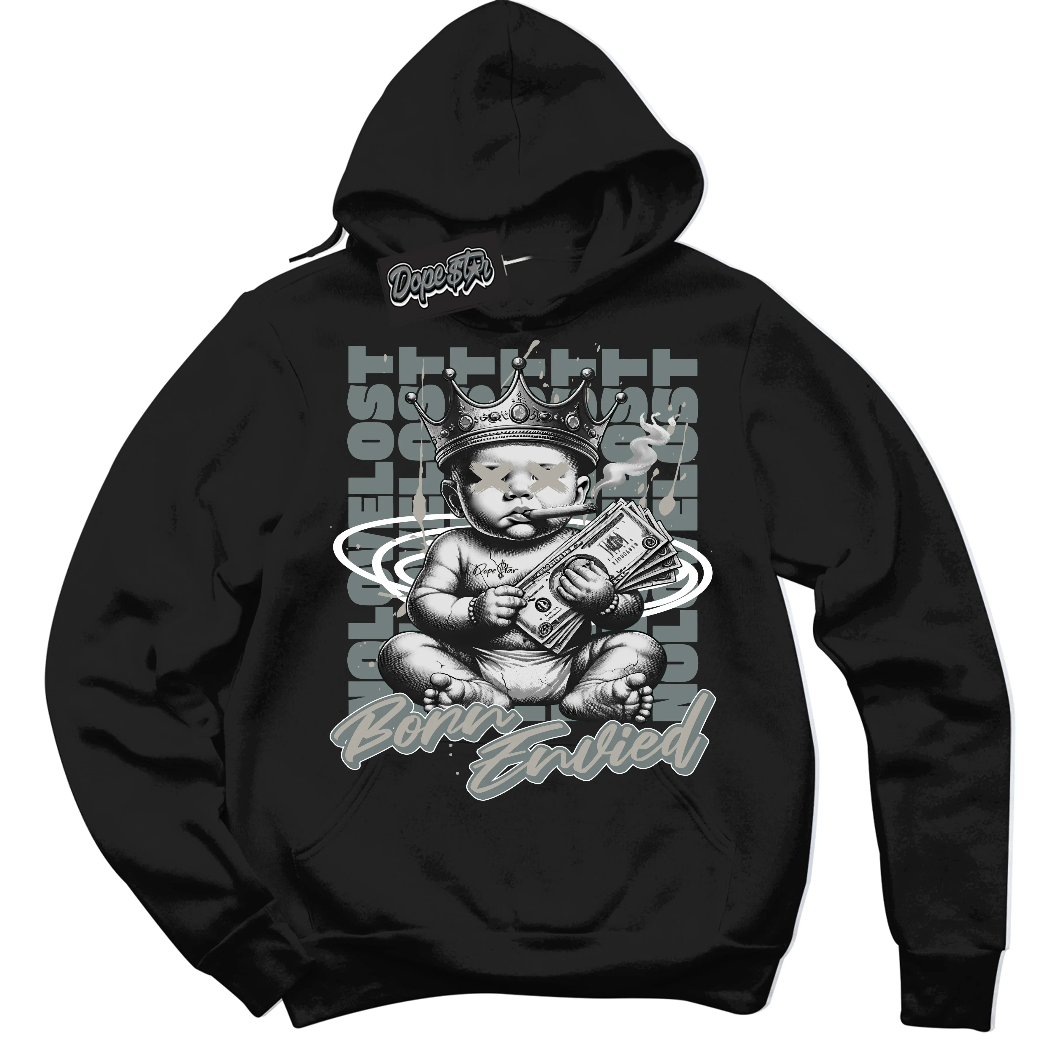 Cool Grey 9s Sneaker Hoodie Born Envied Graphic