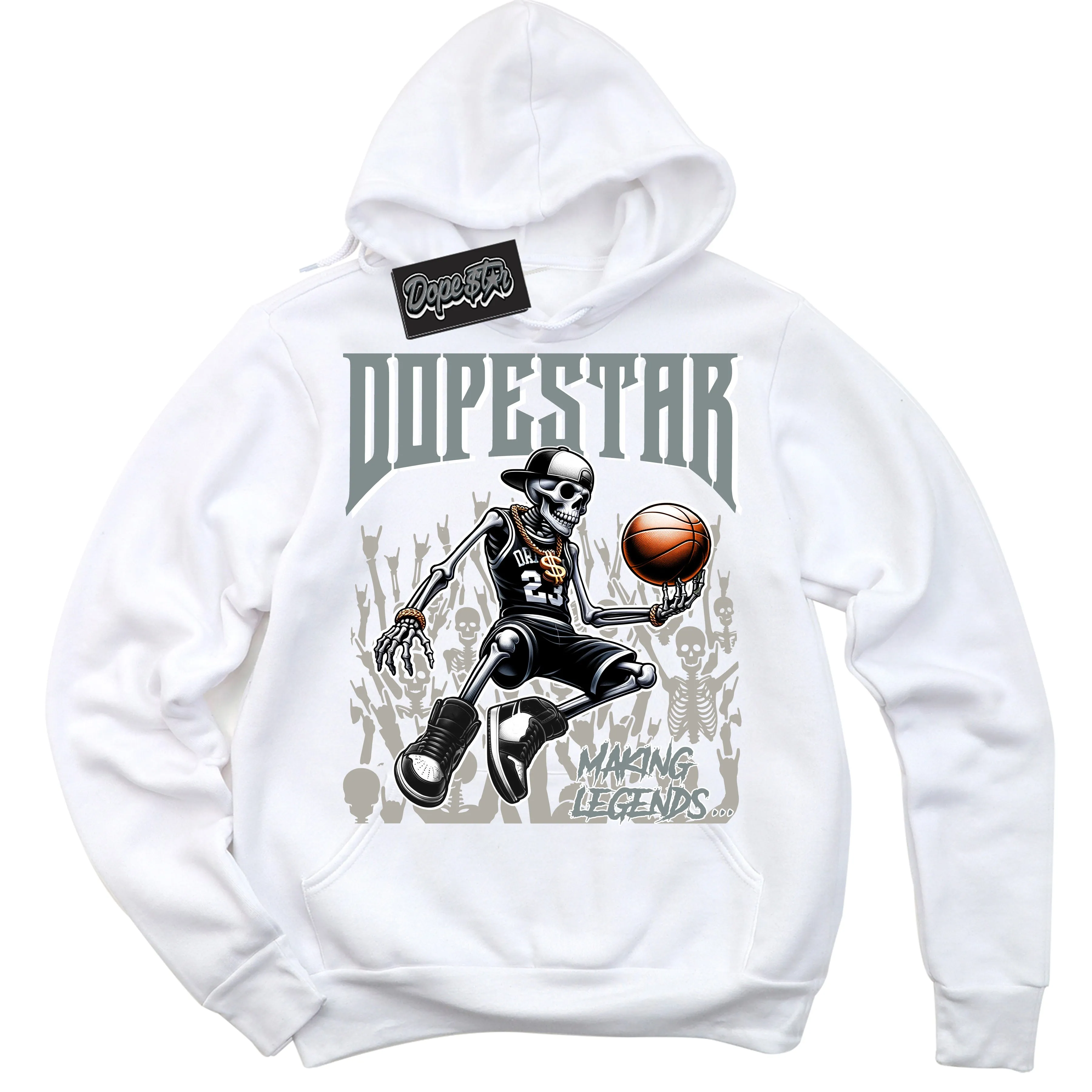 Cool Grey 9s Sneaker Hoodie Making Legends Graphic