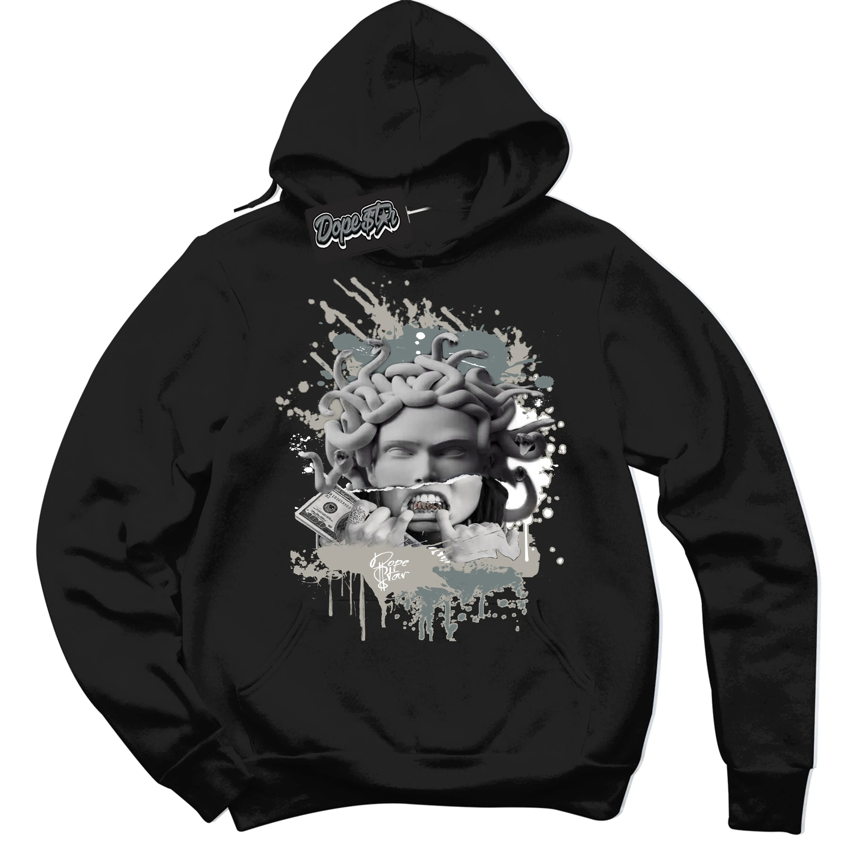 Cool Grey 9s Sneaker Hoodie Medusa Graphic