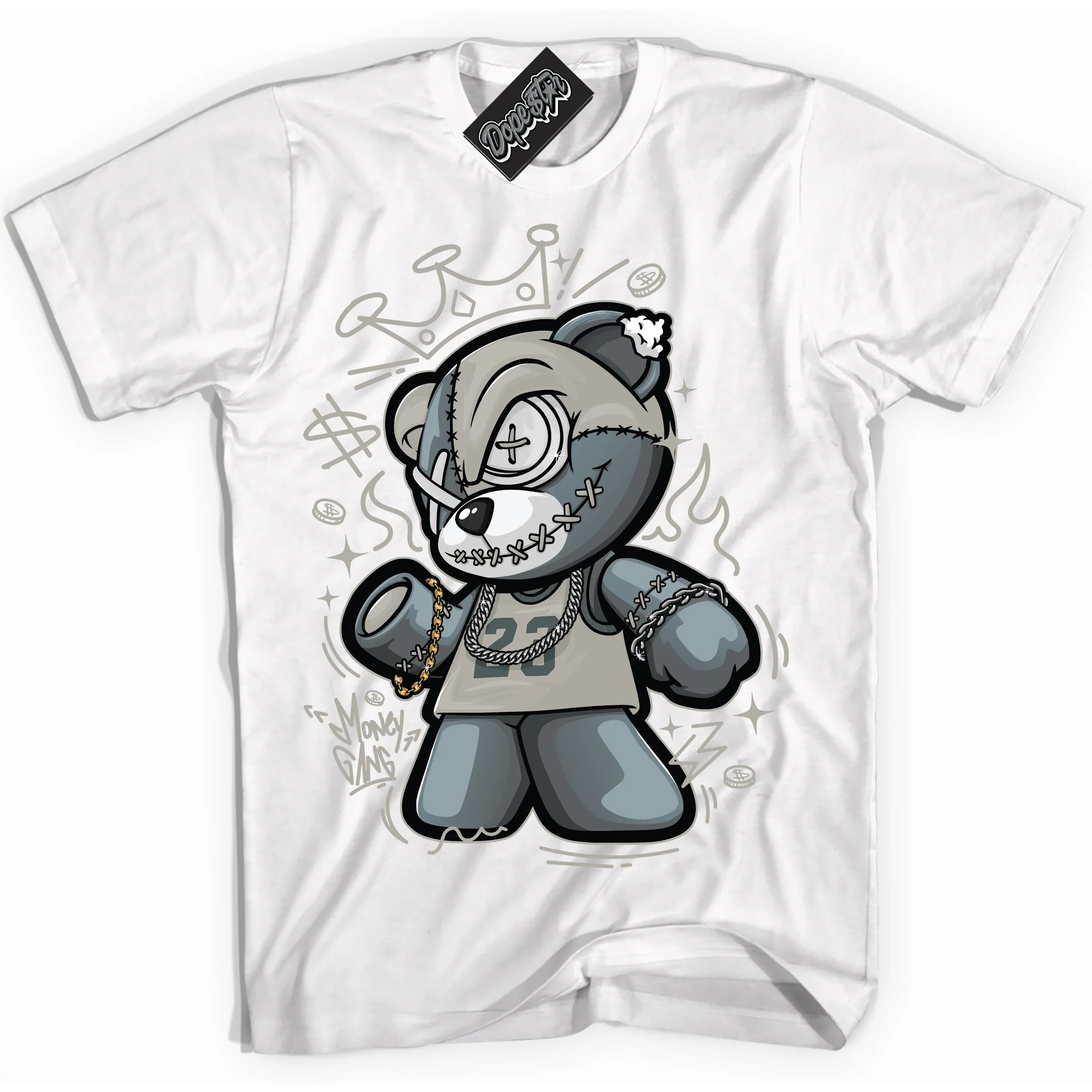 Cool Grey 9s Sneaker Shirt Money Gang Bear Graphic