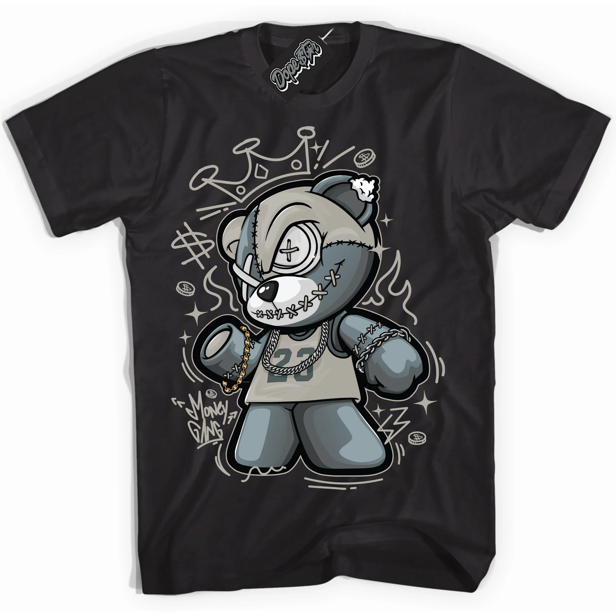 Cool Grey 9s Sneaker Shirt Money Gang Bear Graphic