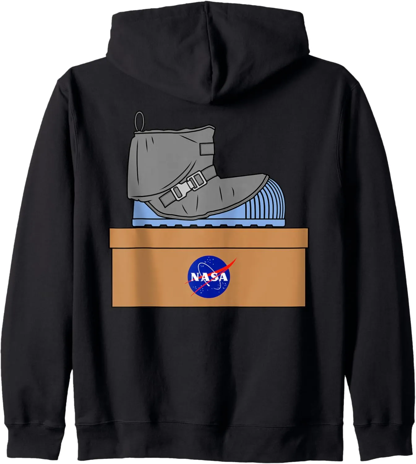 Cool NASA Apollo 11 Moon Landing Space Astronaut Lunar Boot Zip Hoodie