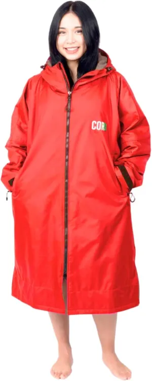 COR Surf Swim Parka for Youth and Adults | Heavy-Duty Weatherproof Swimming Jacket with Size Options for Men, Women and Kids