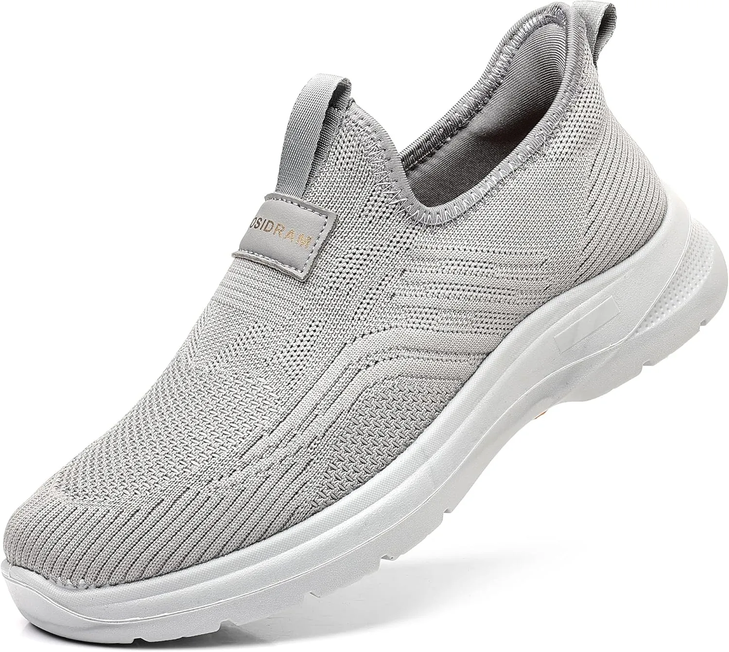 COSIDRAM Men's Step in Shoes Hands Free Breathable Mesh Cushioned Lightweight Comfort Slip On Athletic Gym Workout Sneaker