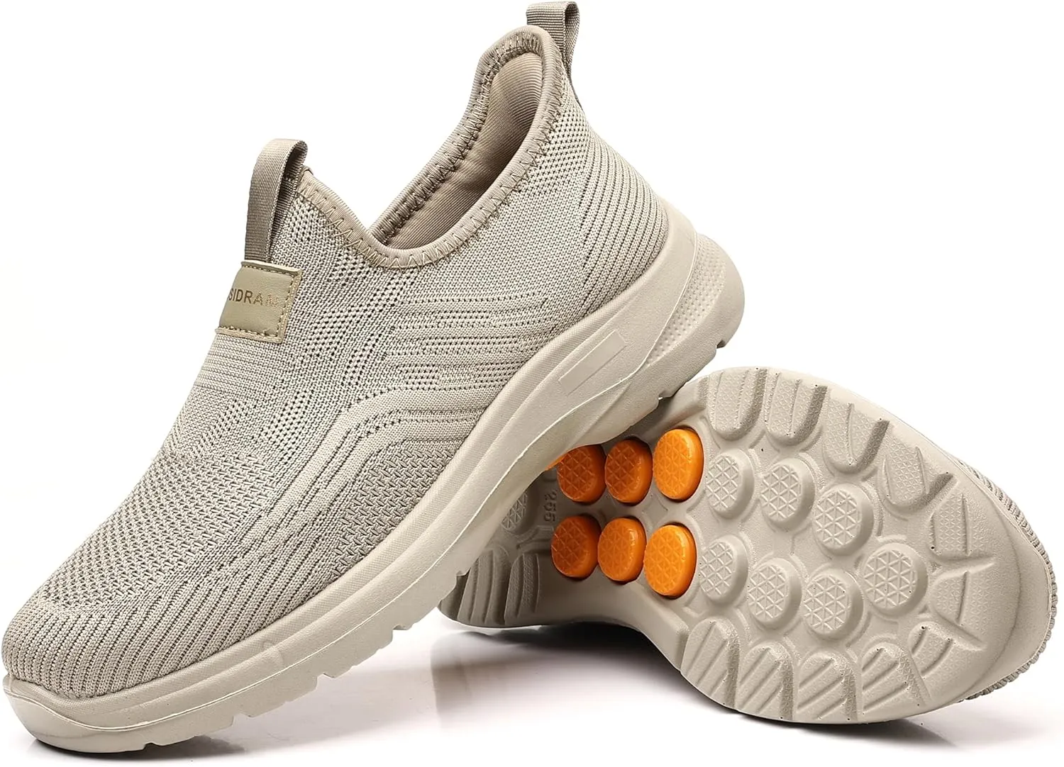 COSIDRAM Men's Step in Shoes Hands Free Breathable Mesh Cushioned Lightweight Comfort Slip On Athletic Gym Workout Sneaker
