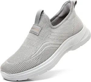 COSIDRAM Men's Step in Shoes Hands Free Breathable Mesh Cushioned Lightweight Comfort Slip On Athletic Gym Workout Sneaker