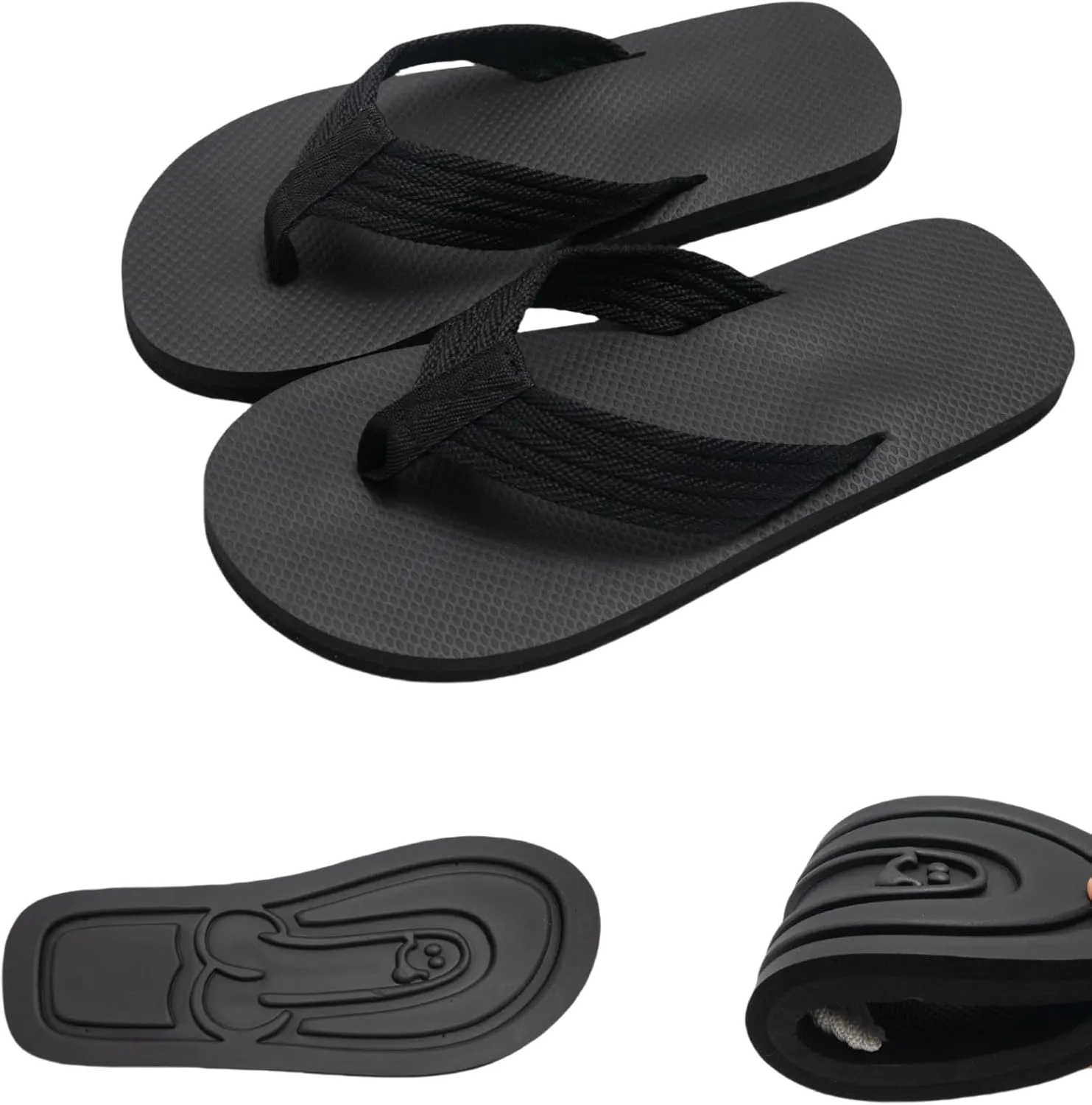 Creative Flip Flops - Funny Beach Sandals with Hidden Design - Quick-Dry Slides for Men - Novelty Gag Gift
