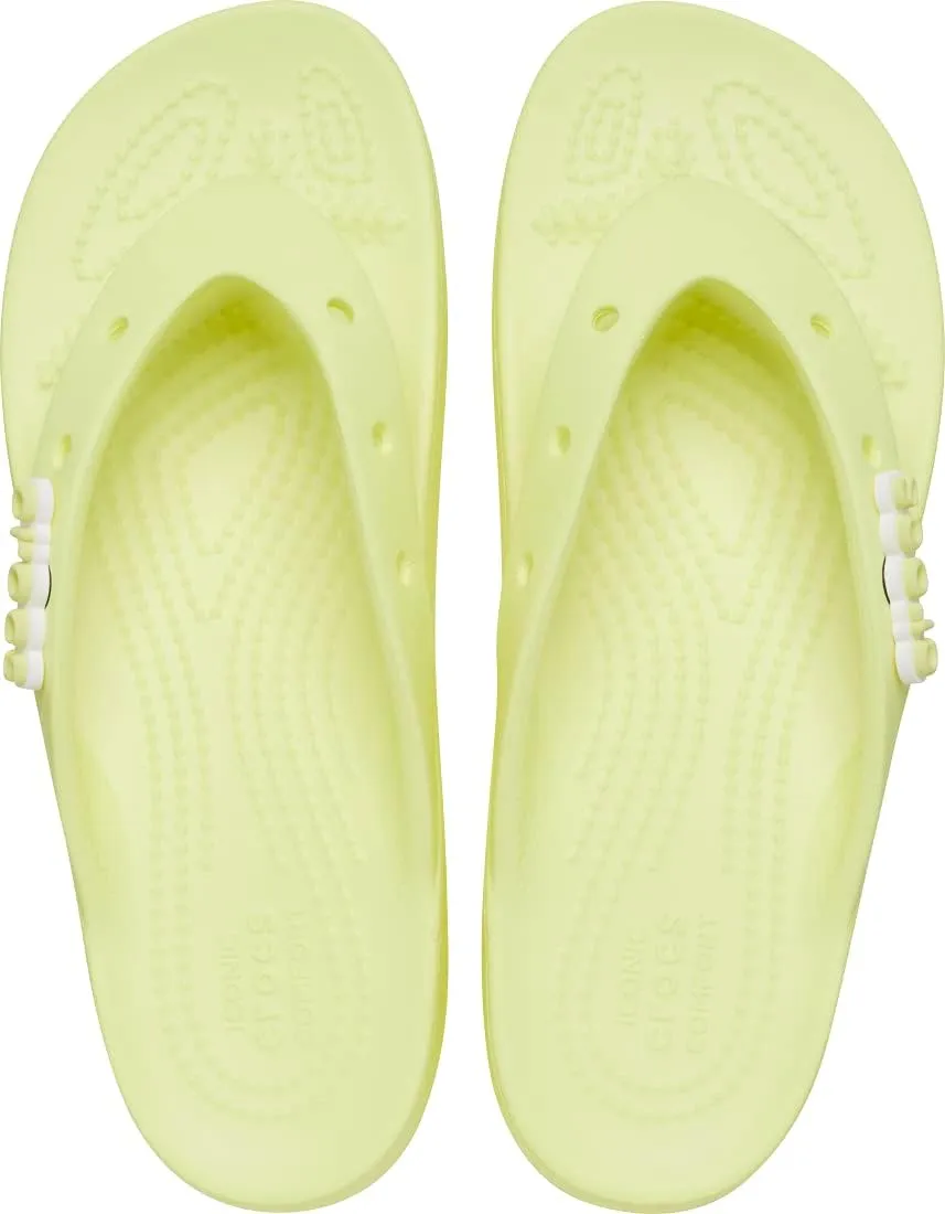 Crocs Classic, Flip-Flop Sandals Unisex Adult, 40, Sulfur, 8 UK Men/ 9 UK Women