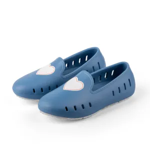 Cruise Loafer Kids - Captain Blue Heart  print / Waterproof