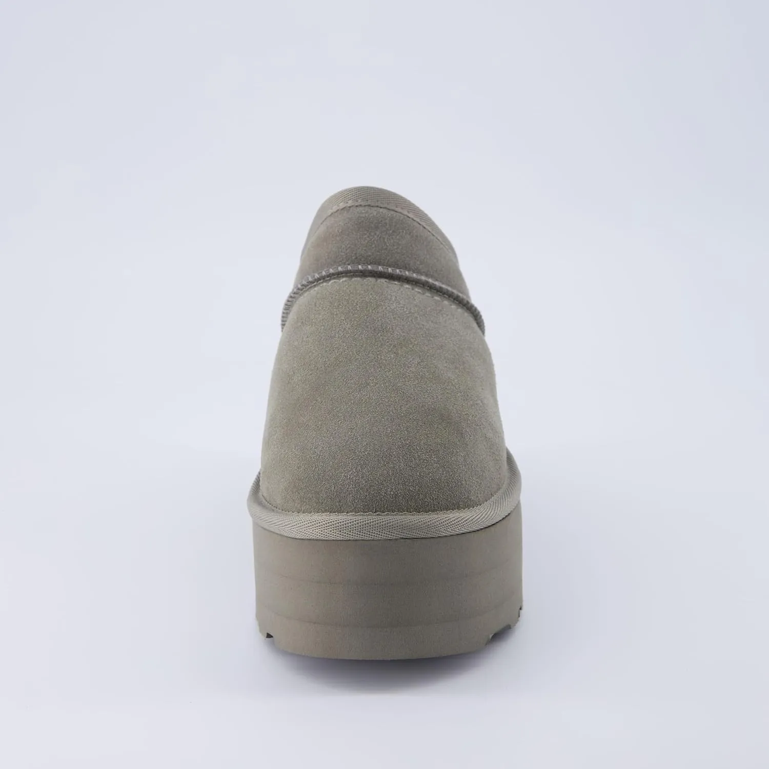 CUSHIONAIRE Women's Huggy Genuine Suede Cozy Mule Platform  Memory Foam, Wide Widths Available