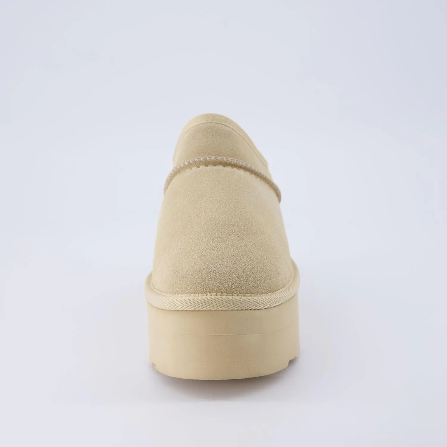 CUSHIONAIRE Women's Huggy Genuine Suede Cozy Mule Platform  Memory Foam, Wide Widths Available