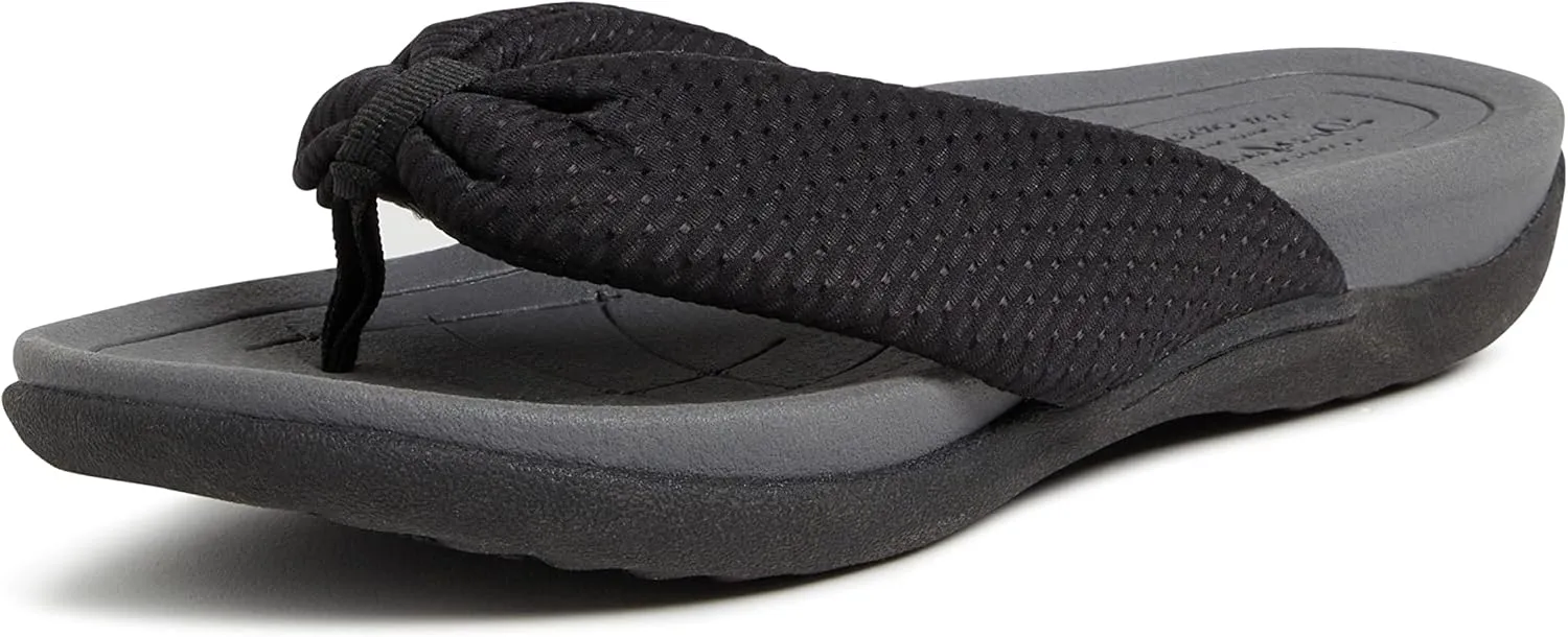 Dearfoams Women's Original Comfort Olivia Thong Flip Flop Sandal with Arch Support