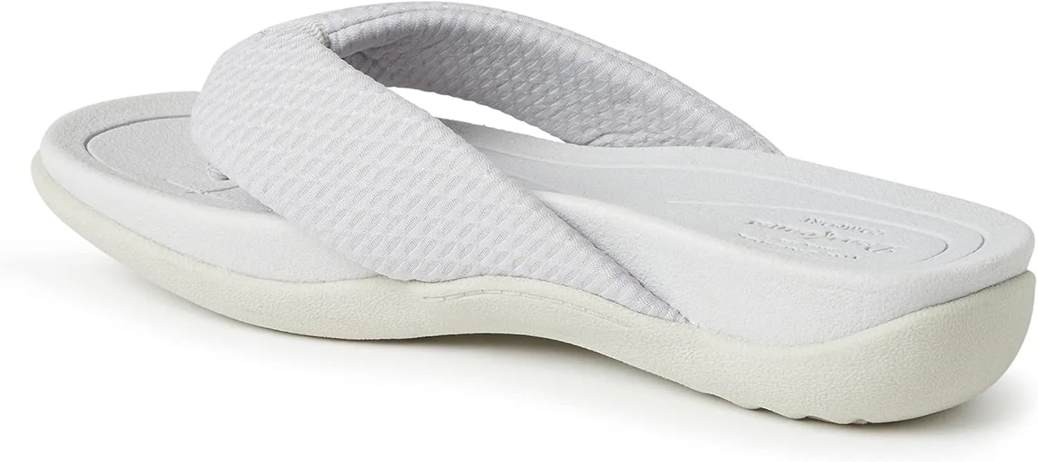 Dearfoams Women's Original Comfort Olivia Thong Flip Flop Sandal with Arch Support
