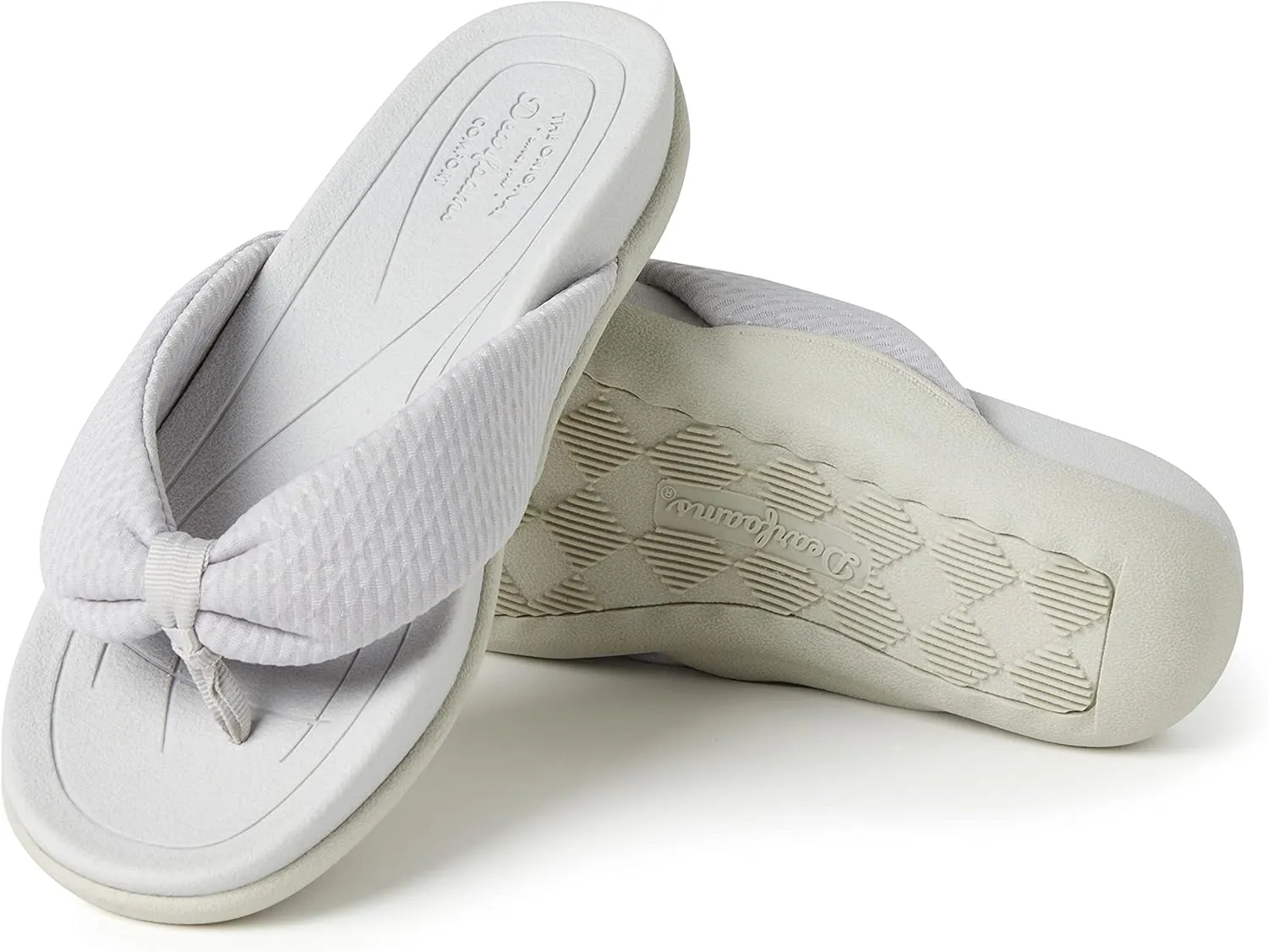 Dearfoams Women's Original Comfort Olivia Thong Flip Flop Sandal with Arch Support