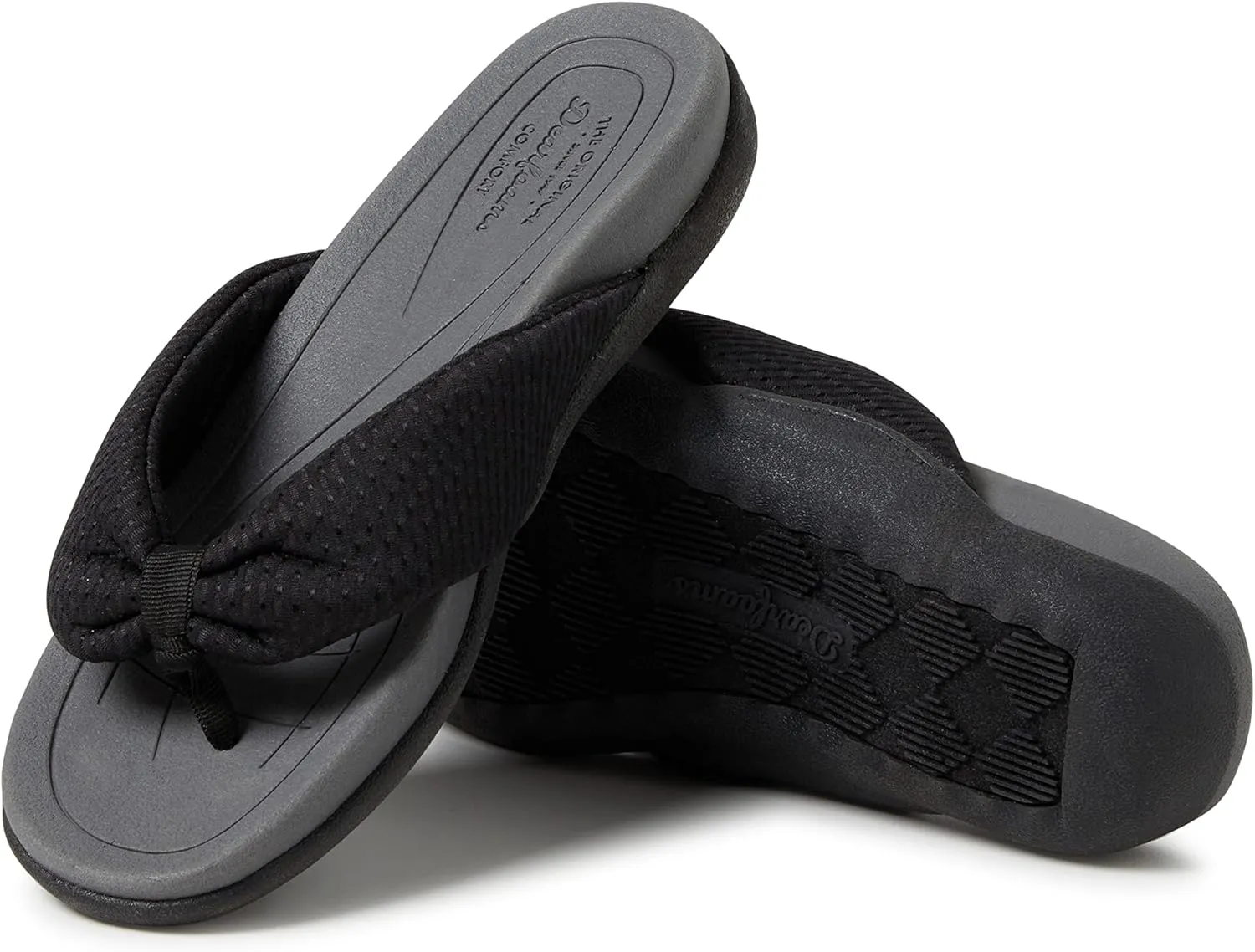 Dearfoams Women's Original Comfort Olivia Thong Flip Flop Sandal with Arch Support