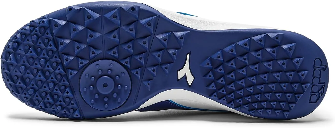 Diadora Brasil Elite Turf Soccer Shoe - Water-Resistant Suprellsoft, Non-Slip PU Heel Lining, Flex Points on Insole, Fine Craftsmanship