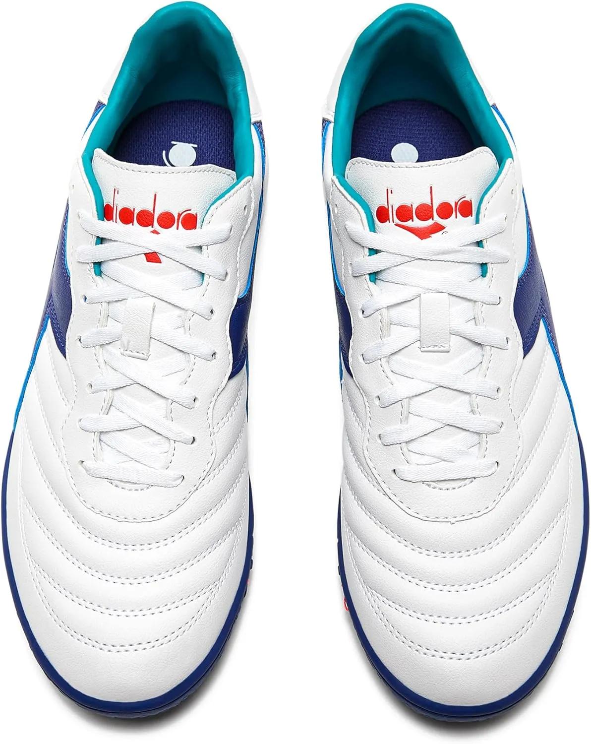 Diadora Brasil Elite Turf Soccer Shoe - Water-Resistant Suprellsoft, Non-Slip PU Heel Lining, Flex Points on Insole, Fine Craftsmanship