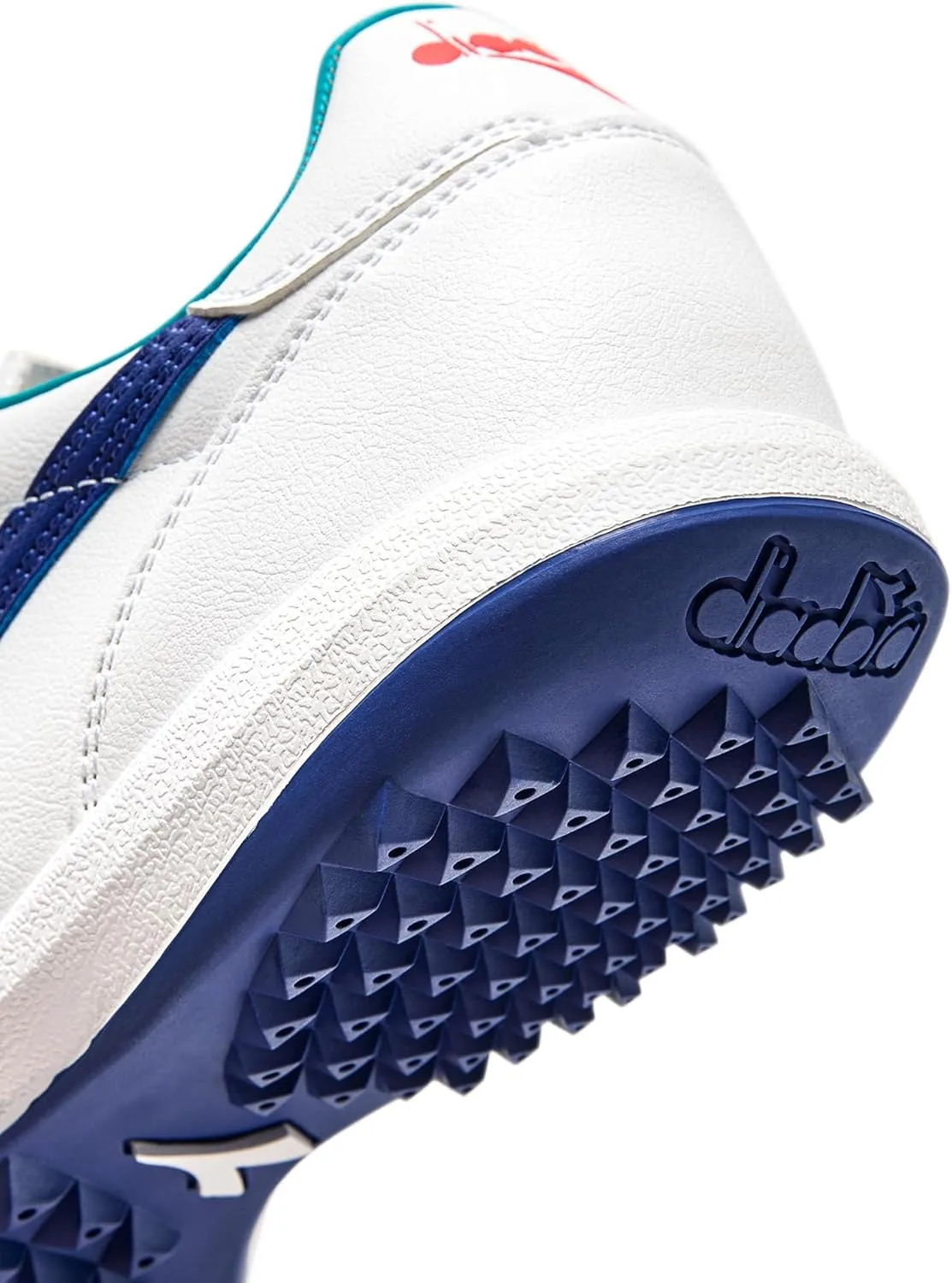 Diadora Brasil Elite Turf Soccer Shoe - Water-Resistant Suprellsoft, Non-Slip PU Heel Lining, Flex Points on Insole, Fine Craftsmanship